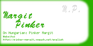 margit pinker business card